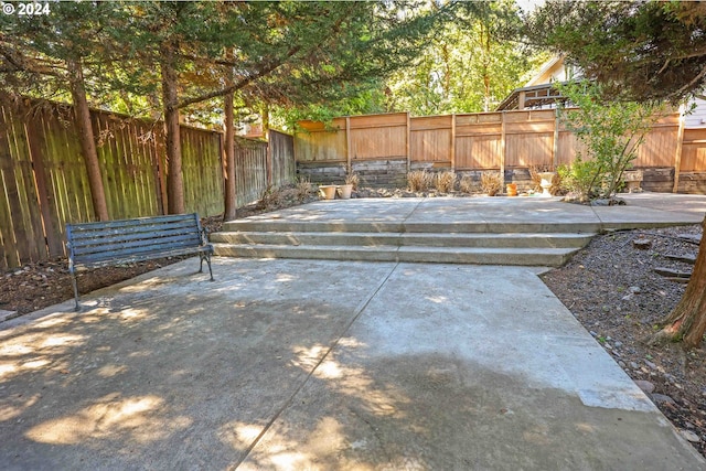 3794 Wilshire Ln, Eugene, OR 97405 - view of patio with a fenced backyard