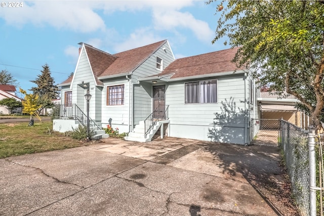 view of bungalow