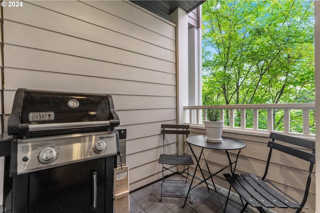 balcony with grilling area