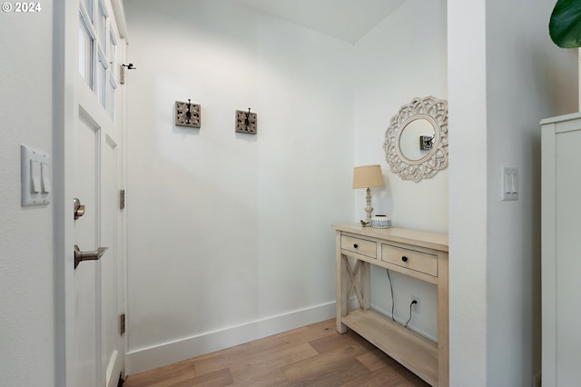 interior space featuring light hardwood / wood-style flooring