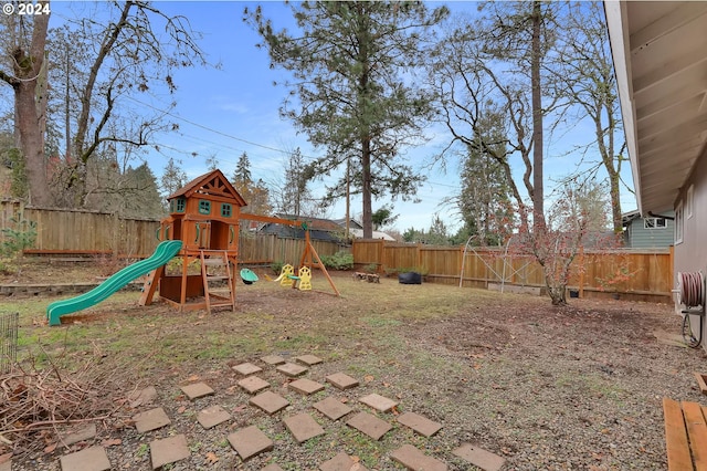 view of jungle gym