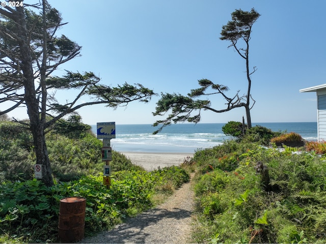 79274 Ray Brown Rd, Arch Cape, OR 97102 - property view of water featuring a beach view