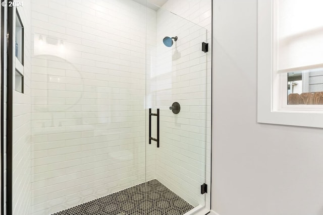 bathroom with walk in shower