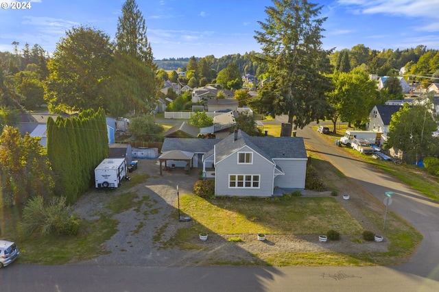 aerial view featuring a residential view