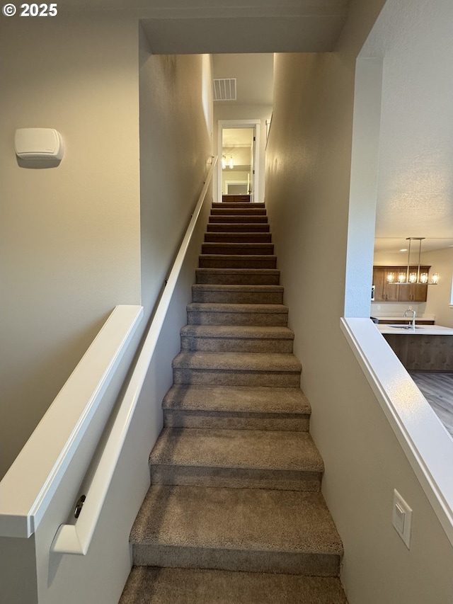 347 SE Shetterly Dr, Dallas, OR 97338 - staircase with sink