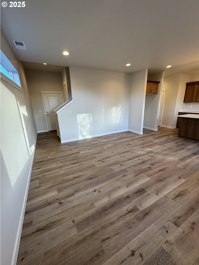 347 SE Shetterly Dr, Dallas, OR 97338 - unfurnished living room with hardwood / wood-style floors