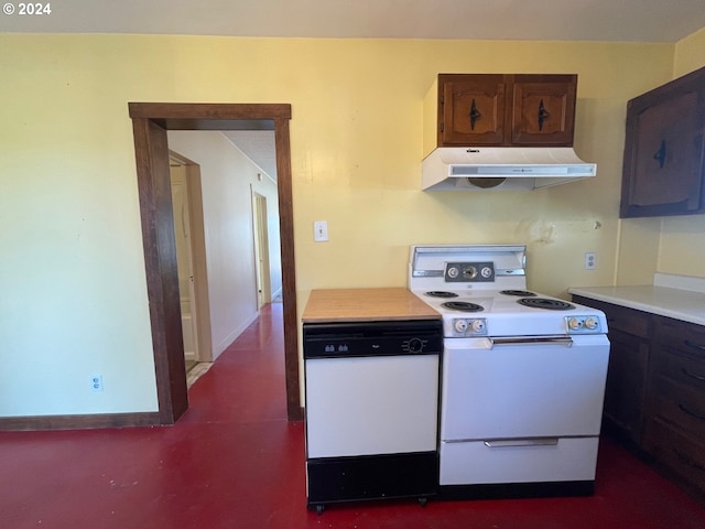 kitchen featuring white appliances