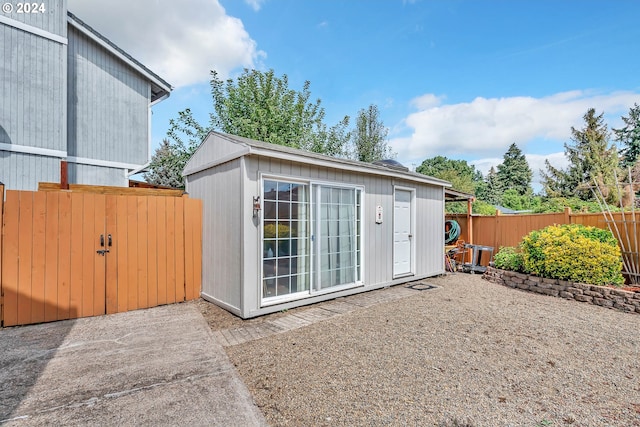 view of outbuilding