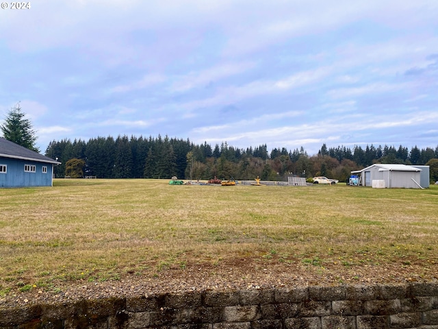 4804 NE 379th St, La Center, WA 98629 - view of green lawn featuring a forest view