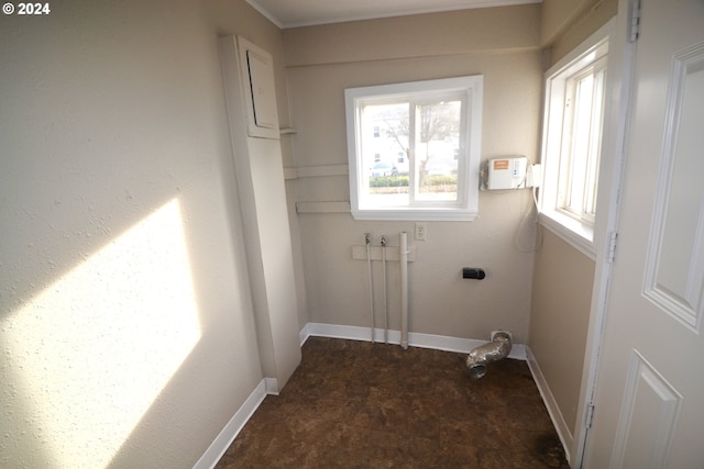 view of clothes washing area