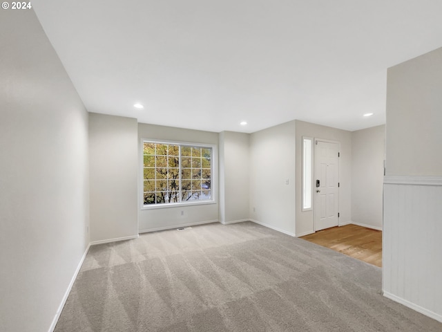 view of carpeted empty room