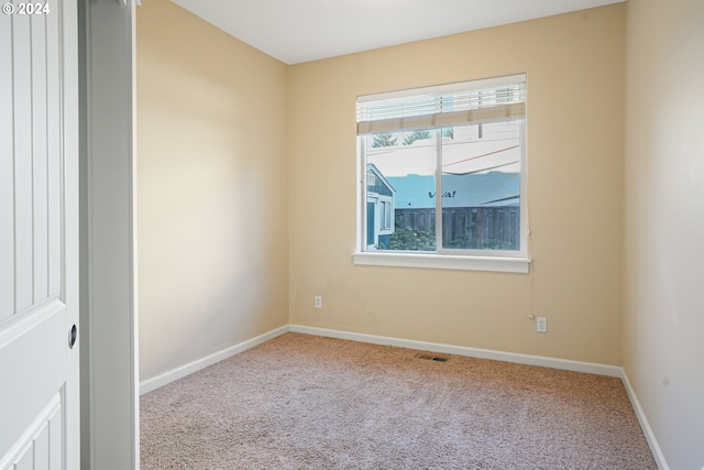 view of carpeted empty room