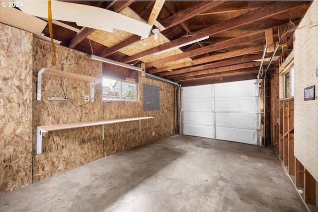 garage featuring electric panel