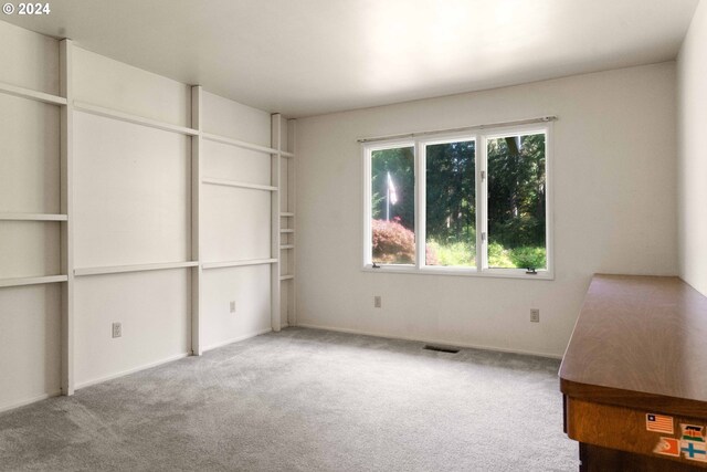 empty room featuring light colored carpet