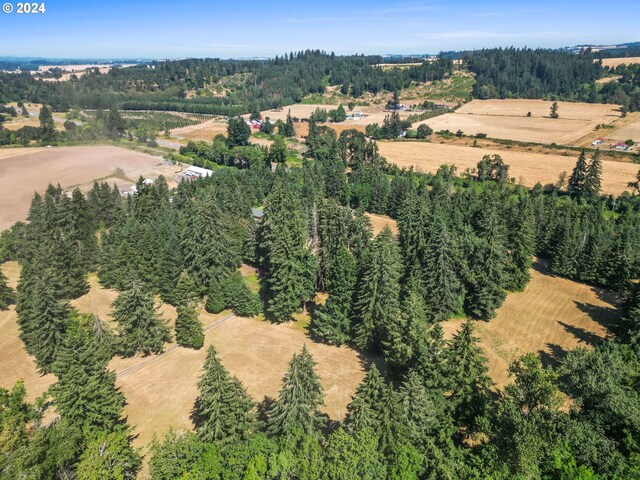 aerial view featuring a rural view