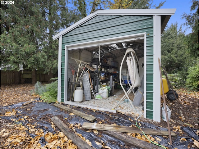 view of outbuilding