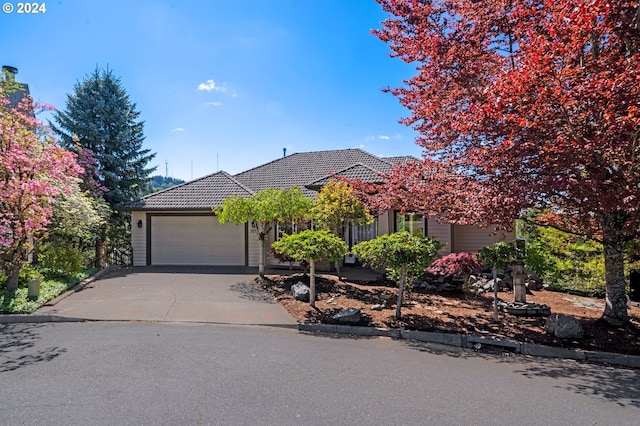 view of front of house featuring a garage