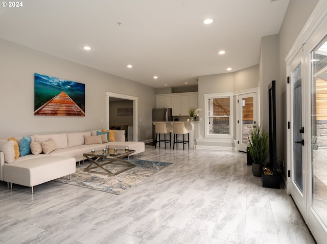 living room with a wealth of natural light