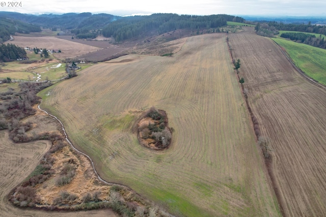 bird's eye view featuring a rural view