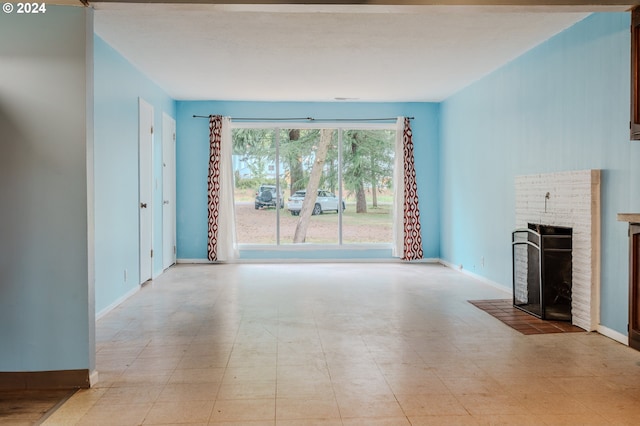 view of unfurnished living room