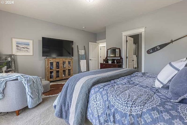 bedroom featuring carpet floors