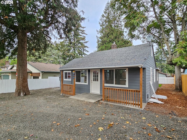 view of front of house featuring a patio area