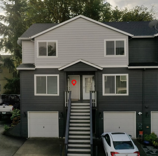 view of front of house featuring a garage