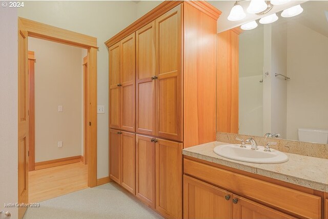 285 23rd St, Astoria, OR 97103 - bathroom with vanity and toilet