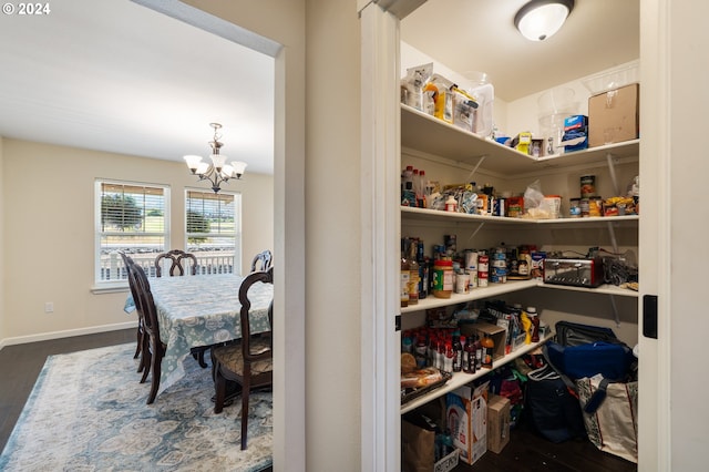 view of pantry