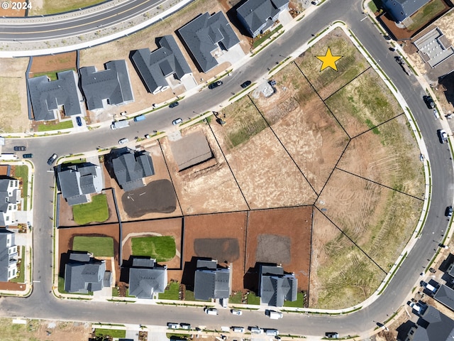 aerial view of residential area