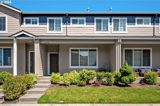 view of front of house featuring central AC