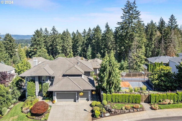 birds eye view of property