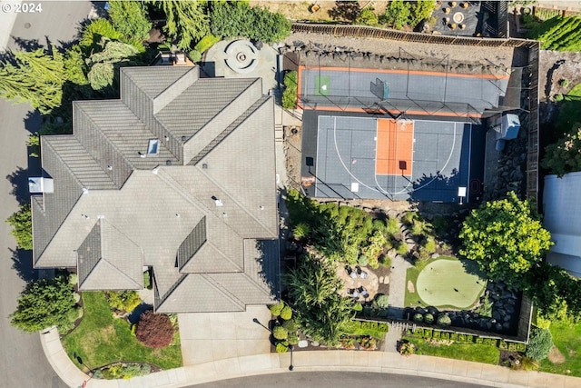 birds eye view of property