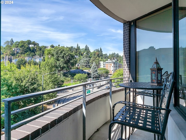 view of balcony