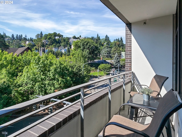 view of balcony