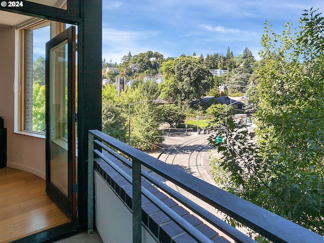 view of balcony