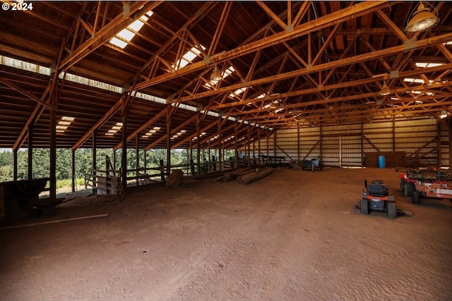 view of horse barn