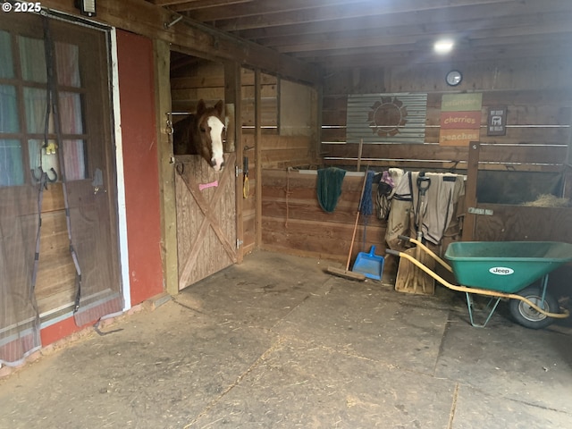 view of horse barn