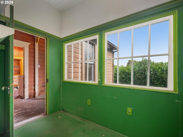 empty room featuring a wealth of natural light