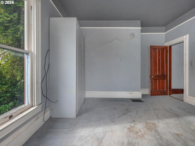 view of carpeted empty room