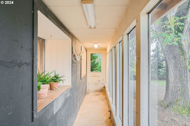 corridor featuring plenty of natural light