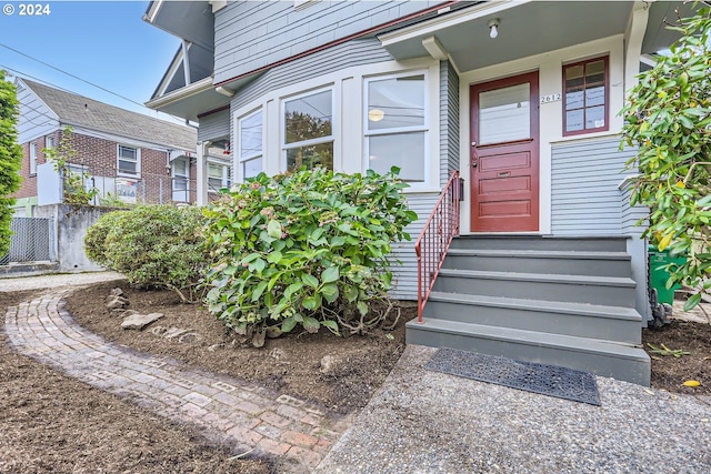 view of entrance to property