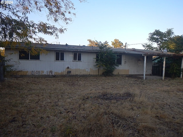 view of rear view of house