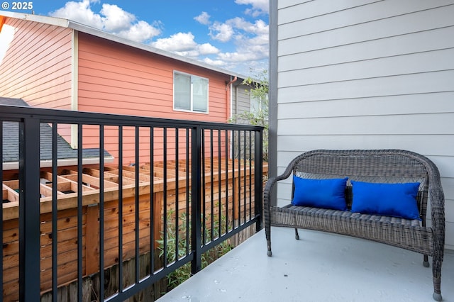 view of balcony