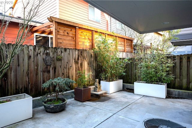 view of patio / terrace featuring cooling unit