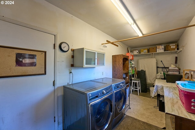 laundry area with separate washer and dryer