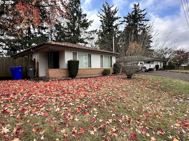 view of home's exterior