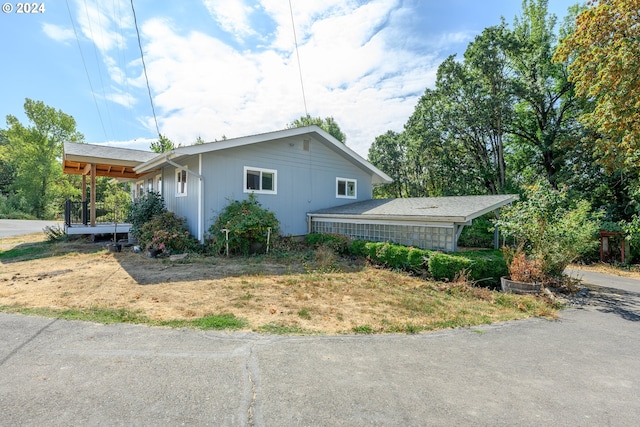 view of side of property