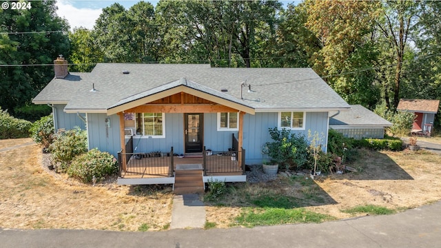 view of front of house with a porch