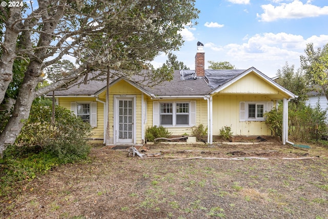 view of rear view of property